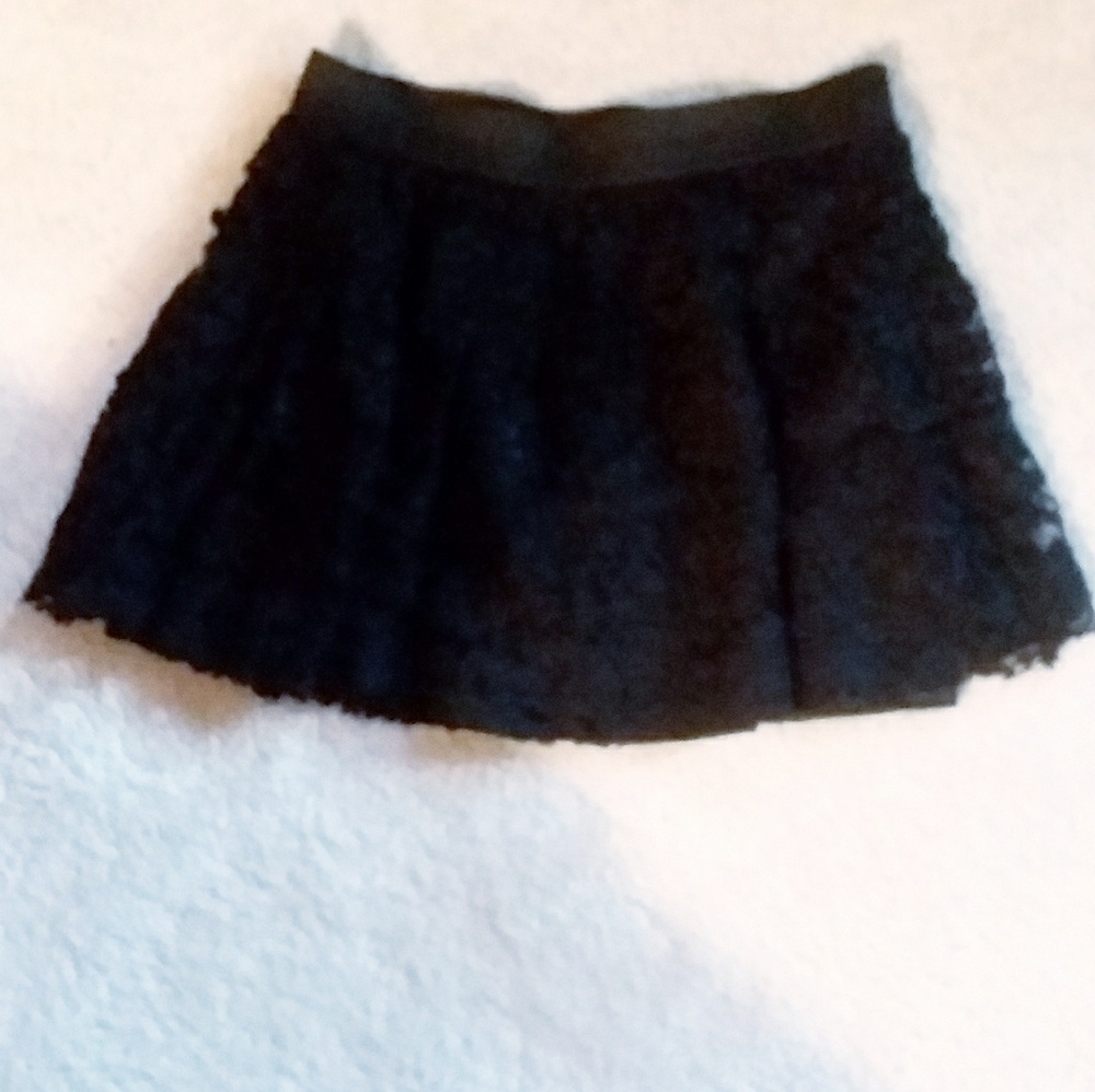 Black Lace Miniskirt - Picture 1 of 1